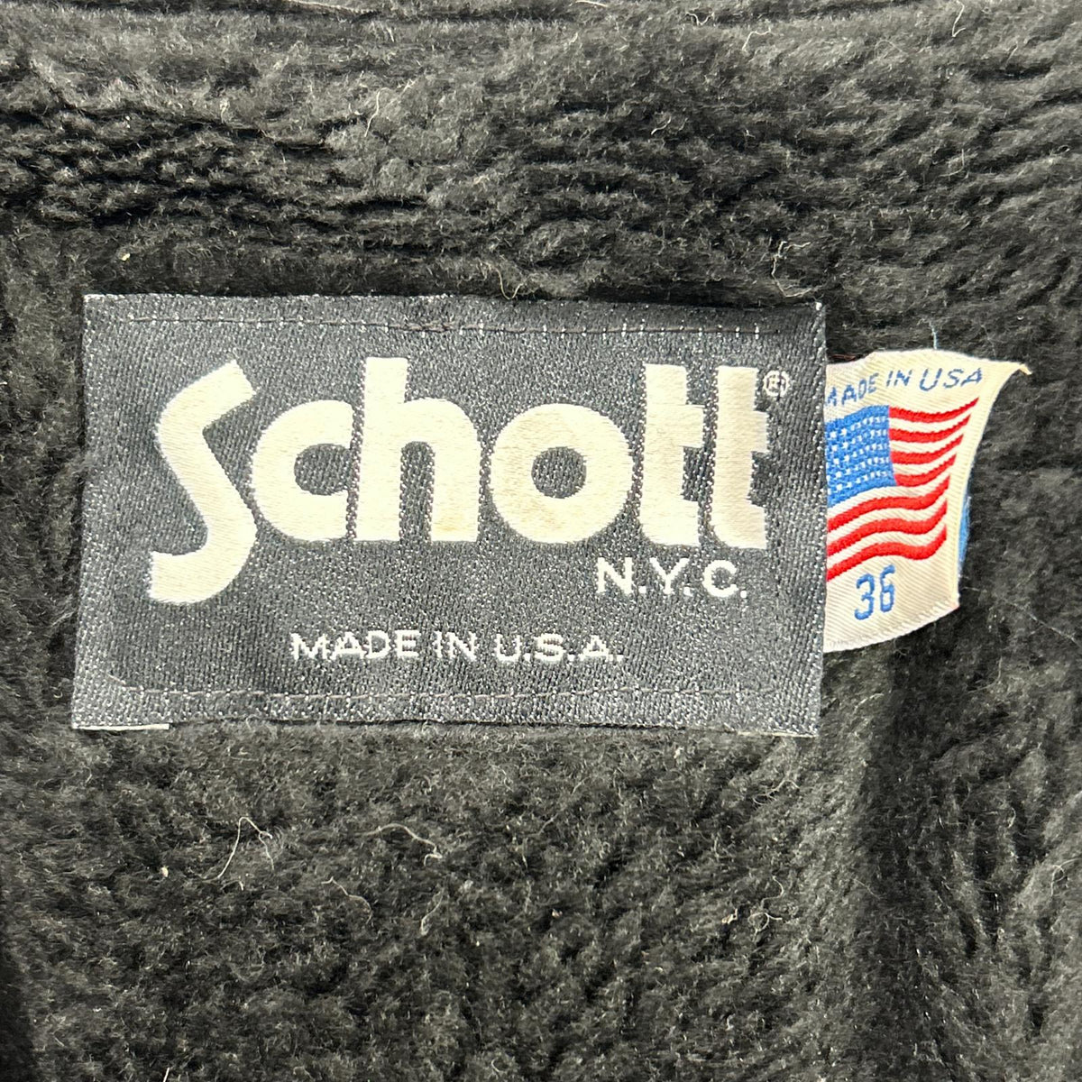 schott ショット 07203 ブラック ボアライナー付 シングルライダースジャケット ジャケット
