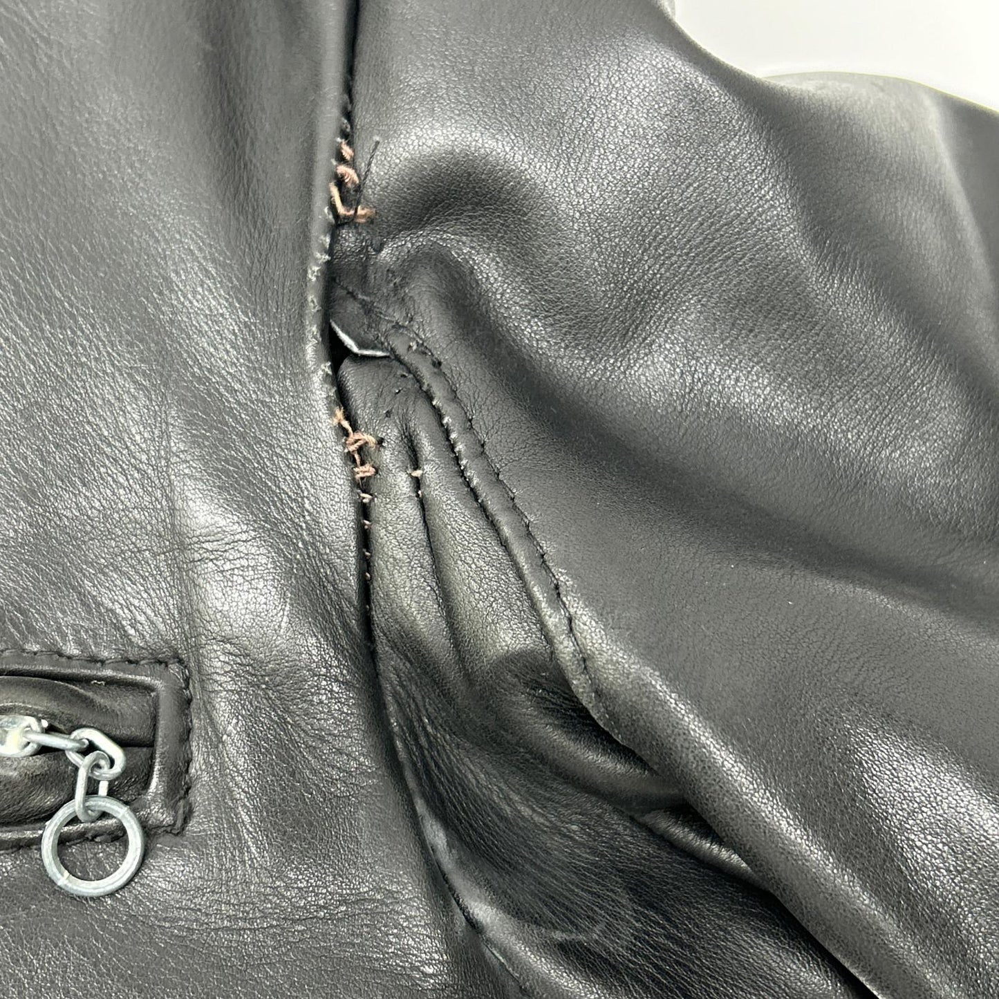schott Schott 07203 black single rider jacket with shearling lining jacket