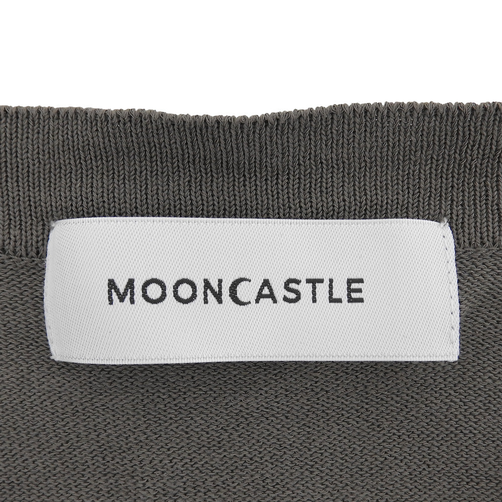 MOON CASTLE ムーンキャッスル 美品 アイスコットン カーディガン トップス メンズ チャコールグレー M MC21 トップス