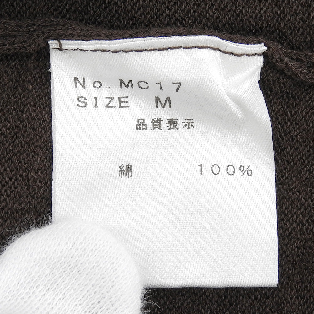 MOON CASTLE ムーンキャッスル 新品同様 アイス コットン ロング クルーネック ニット トップス メンズ ブラウン M MC17 トップス