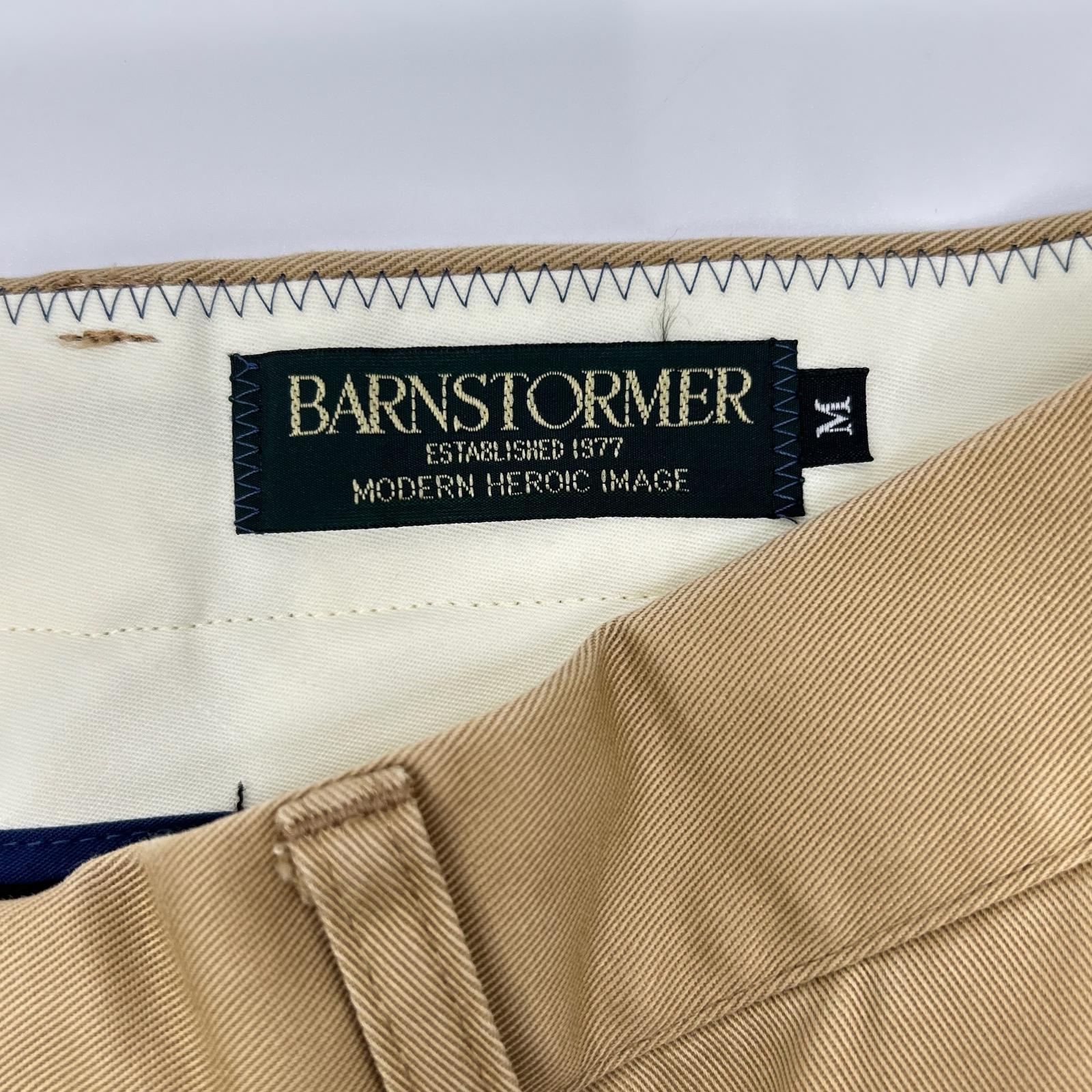 BARNSTORMER バーンストーマー 1001P ベージュ コットン センタープレス ノータックドレスチノパンツ ボトムス