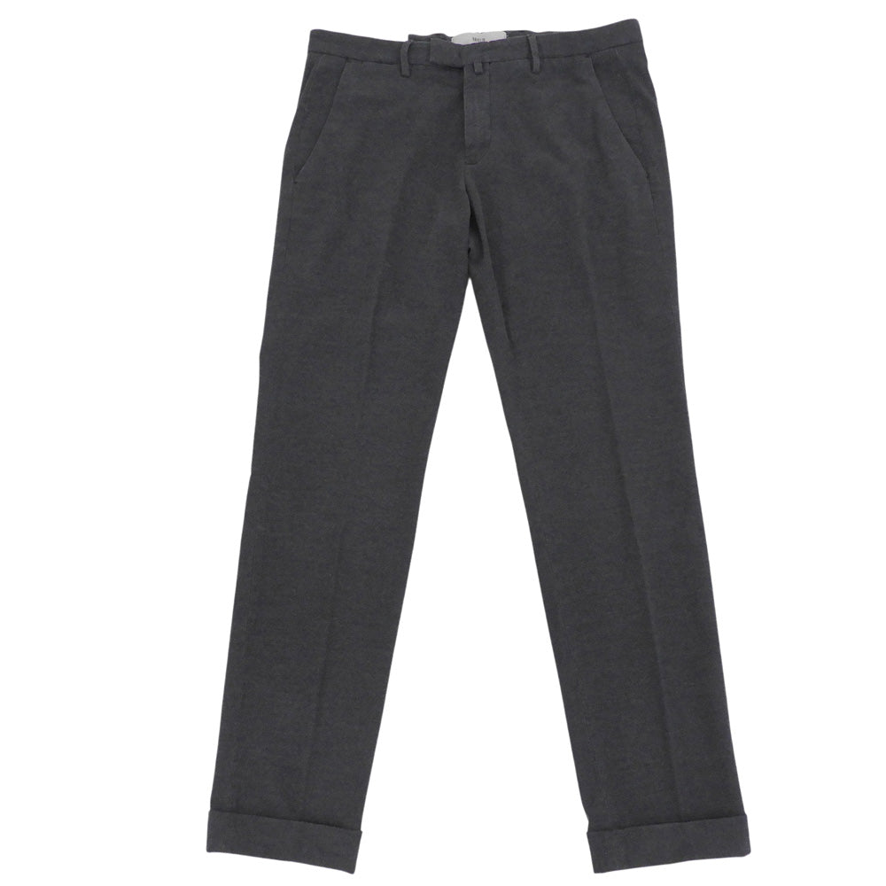 BRIGLIA 1949 ブリリア1949 新品同様 SLIM FIT ノープリーツパンツ ボトムス メンズ コットン グレー 48 BG03 ボトムス