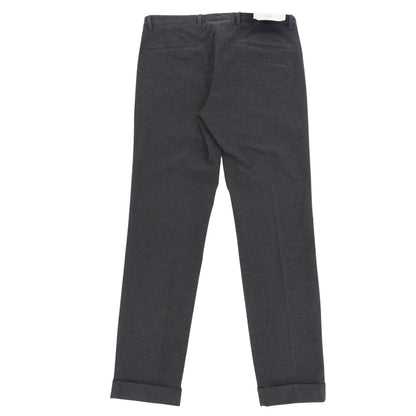 BRIGLIA 1949 ブリリア1949 新品同様 SLIM FIT ノープリーツパンツ ボトムス メンズ コットン グレー 48 BG03 ボトムス