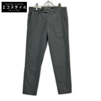 BRIGLIA 1949 ブリリア1949 グレー コットン ERCOLANO ノープリーツ スラックス ボトムス