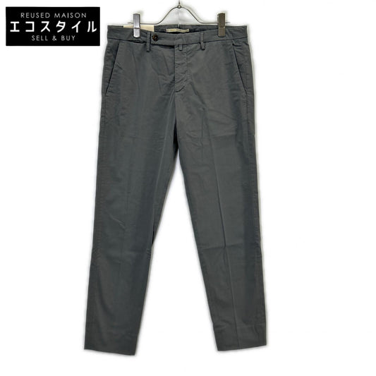 BRIGLIA 1949 ブリリア1949 グレー コットン ERCOLANO ノープリーツ スラックス ボトムス