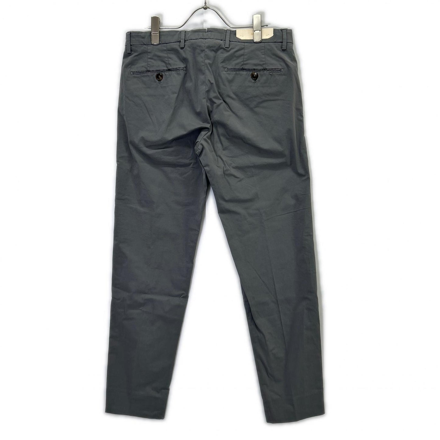 BRIGLIA 1949 ブリリア1949 グレー コットン ERCOLANO ノープリーツ スラックス ボトムス