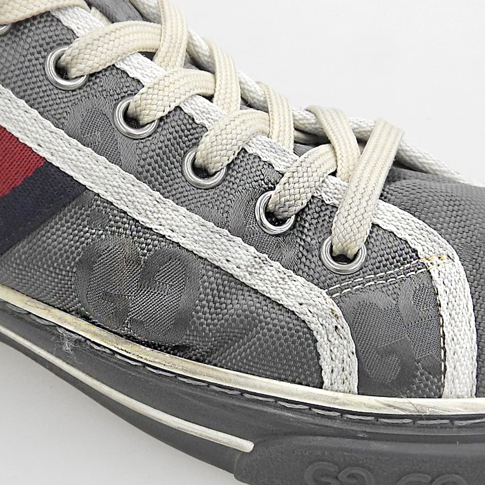 GUCCI グッチ TENNIS 1977 ハイカットスニーカー シューズ メンズ グレー 9 シューズ