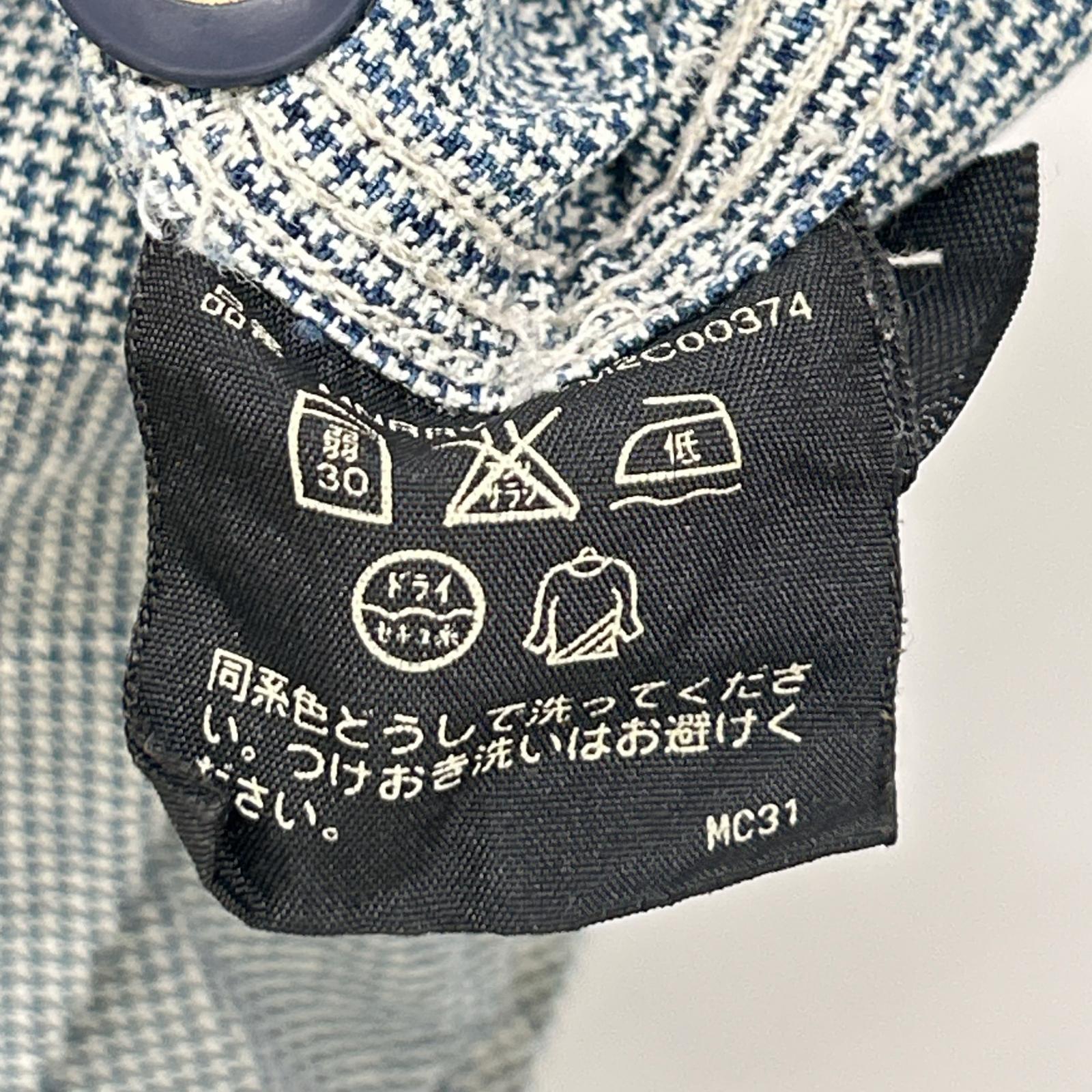 RRL ダブルアールエル ライトブルー インディゴ 千鳥格子 ハウンドトゥース 長袖 シャツ トップス