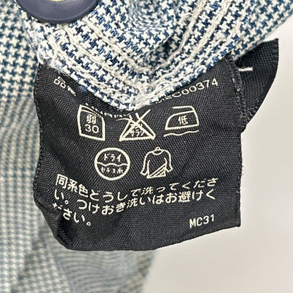 RRL ダブルアールエル ライトブルー インディゴ 千鳥格子 ハウンドトゥース 長袖 シャツ トップス