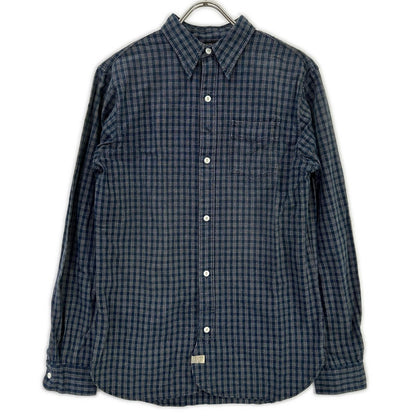 RRL ダブルアールエル ブルー 藍染 長袖 チェックシャツ トップス