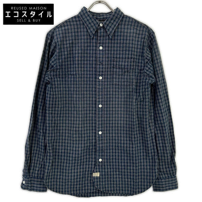 RRL ダブルアールエル ブルー 藍染 長袖 チェックシャツ トップス