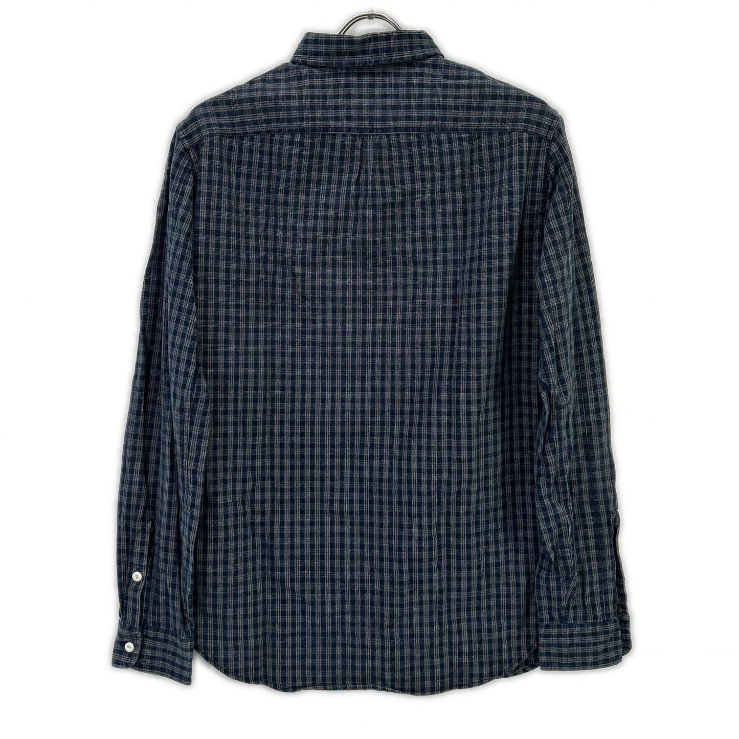 RRL ダブルアールエル ブルー 藍染 長袖 チェックシャツ トップス