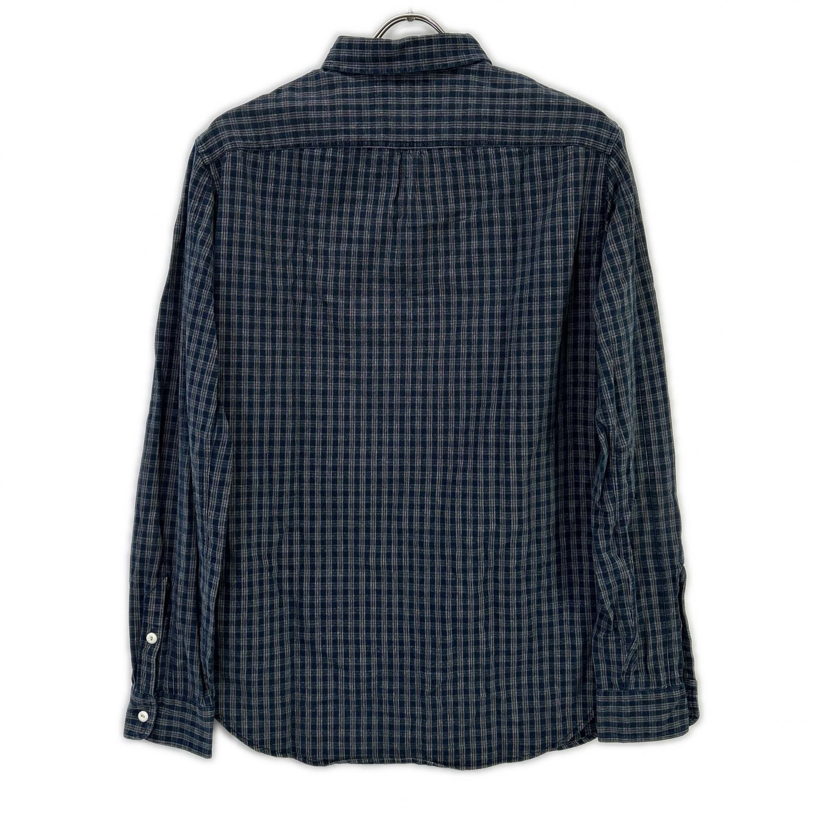 RRL ダブルアールエル ブルー 藍染 長袖 チェックシャツ トップス