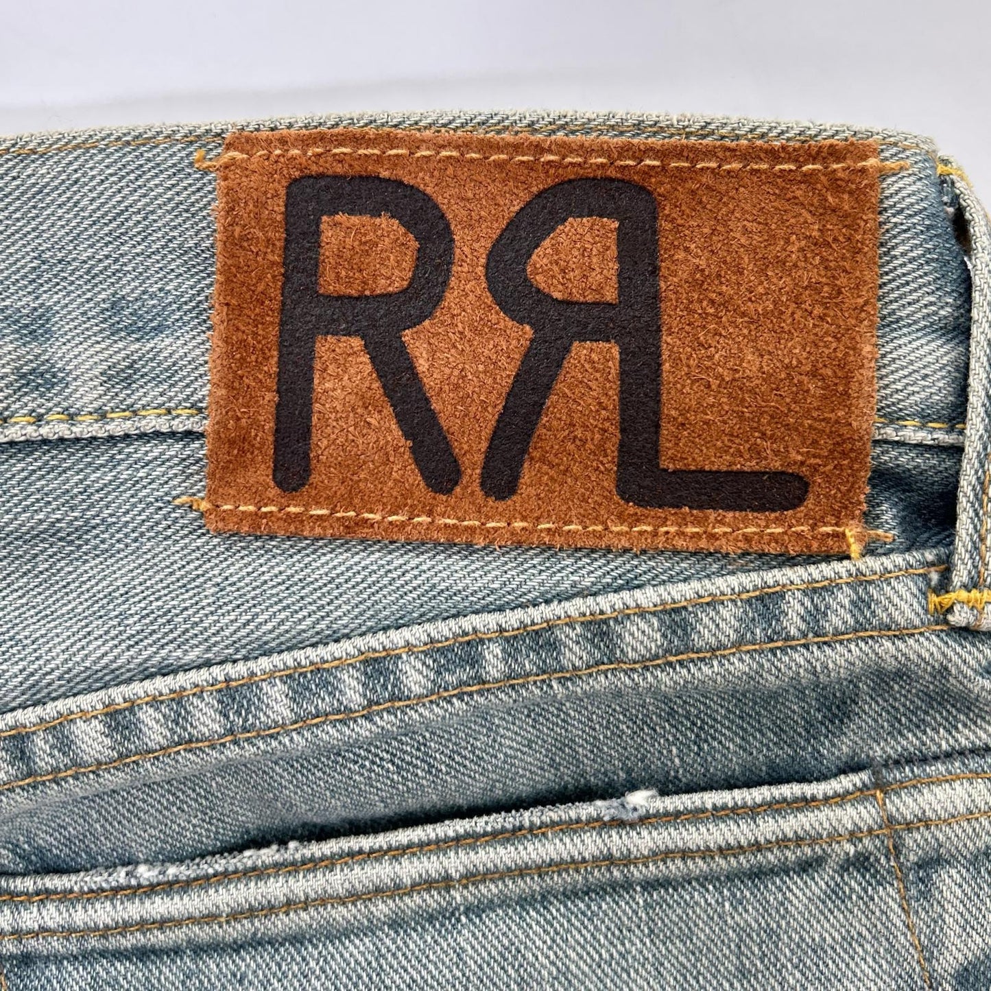 RRL ダブルアールエル ライトブルー フェード SLIM FIT JAPAN WOVEN SELVEDGE DENIM ボトムス