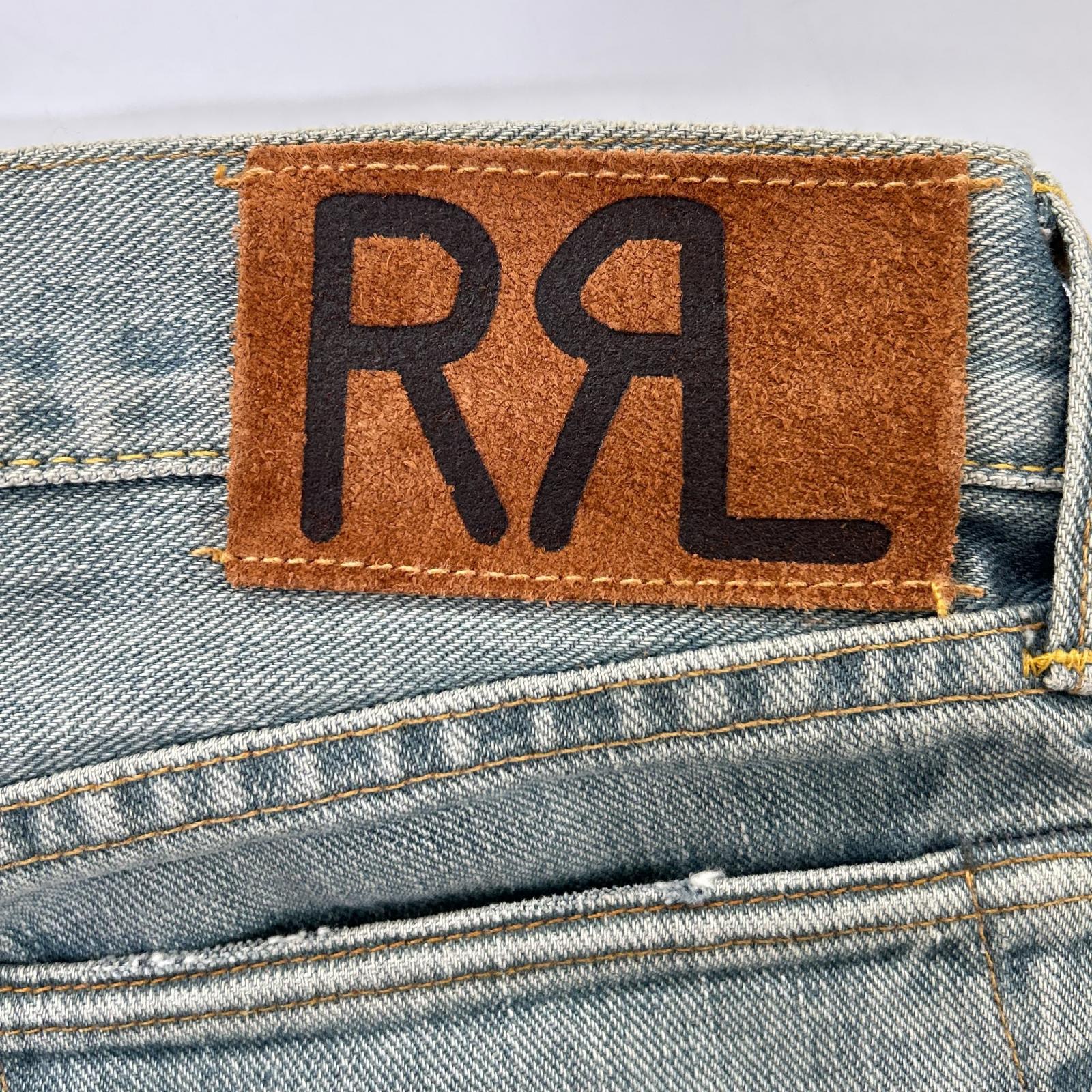 RRL ダブルアールエル ライトブルー フェード SLIM FIT JAPAN WOVEN SELVEDGE DENIM ボトムス