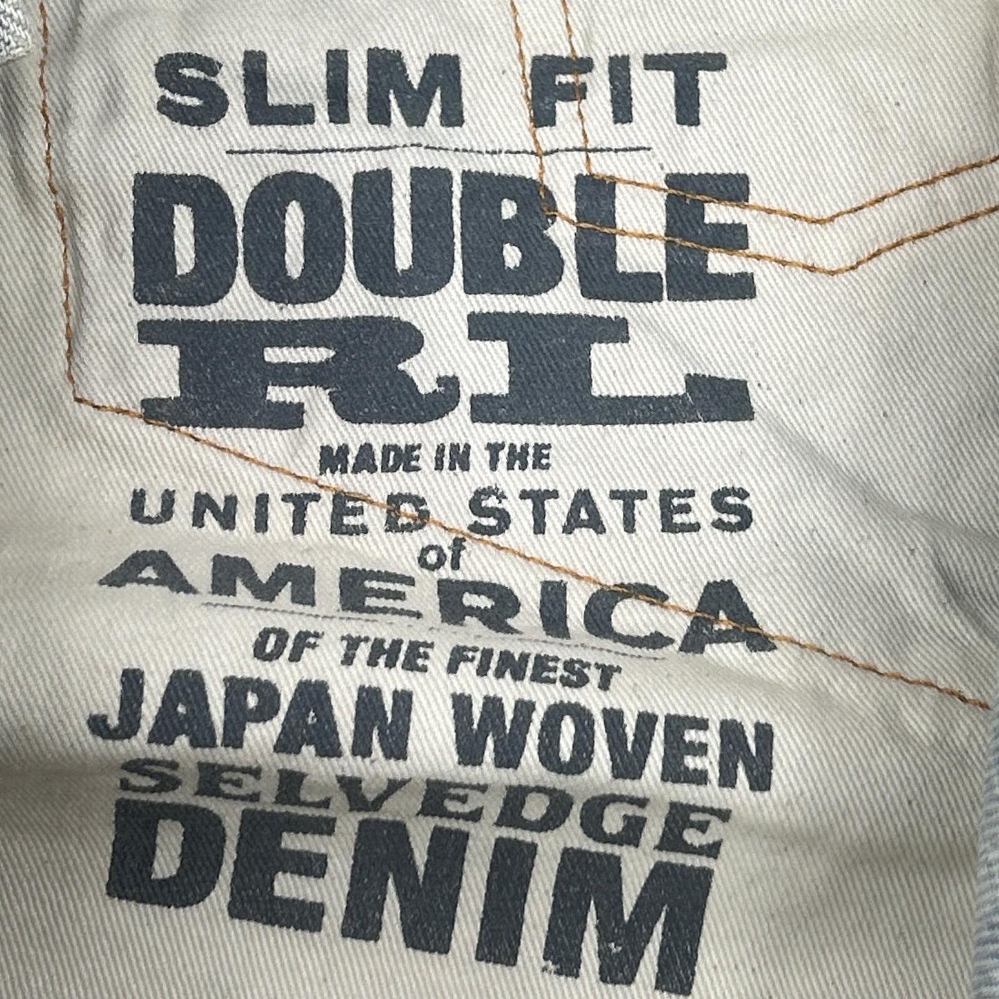 RRL ダブルアールエル ライトブルー フェード SLIM FIT JAPAN WOVEN SELVEDGE DENIM ボトムス