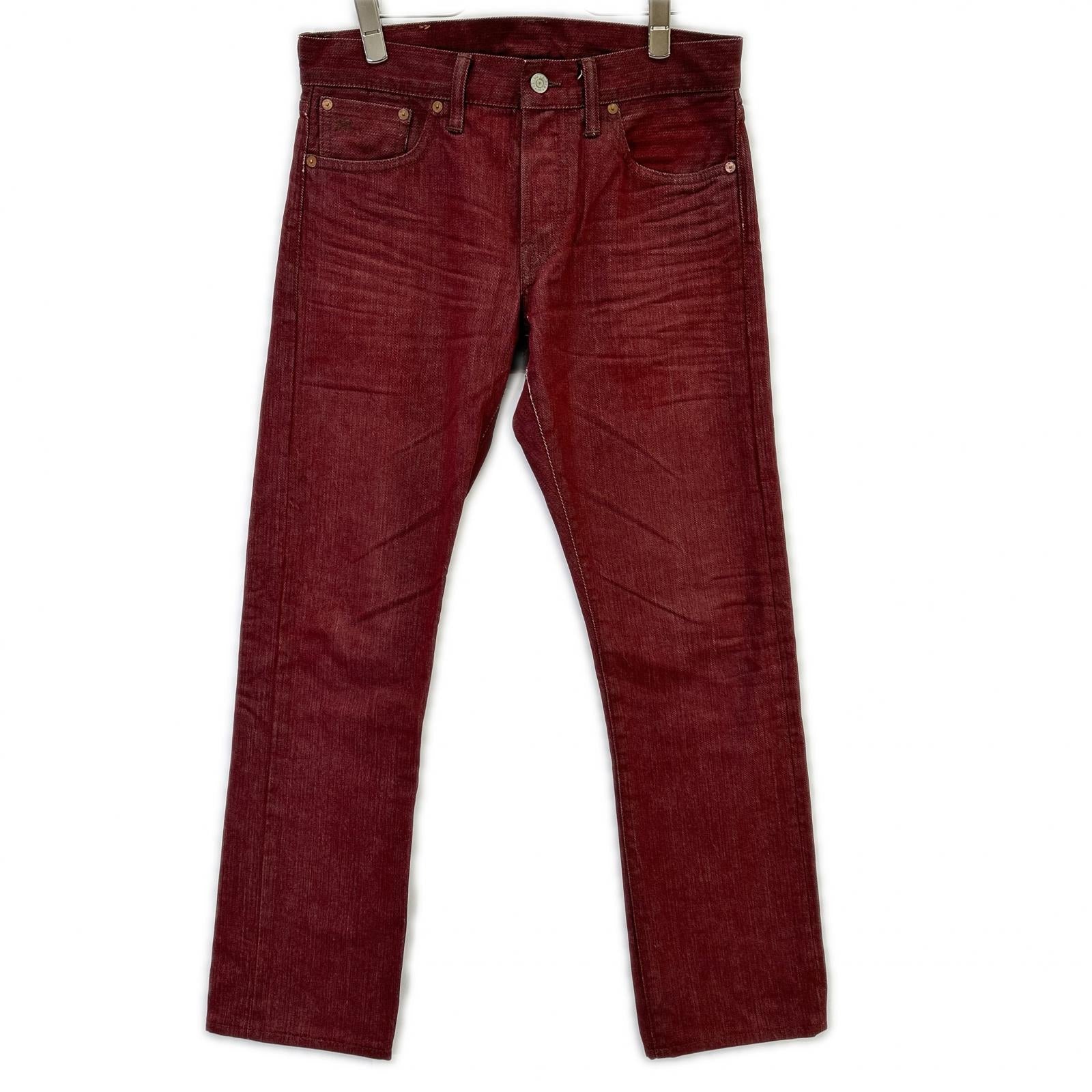 RRL ダブルアールエル ボルドー ボタンフライ HEAVY WEIGHT BULL DENIM ボトムス