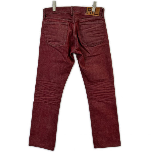 RRL ダブルアールエル ボルドー ボタンフライ HEAVY WEIGHT BULL DENIM ボトムス