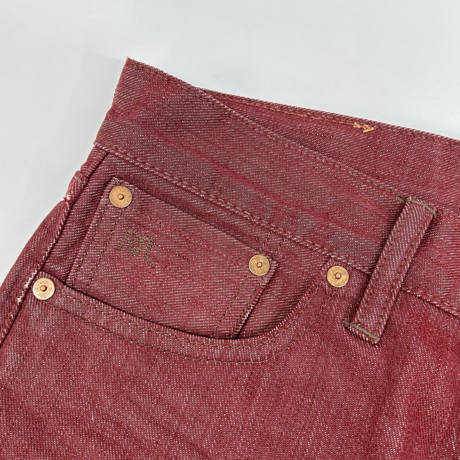 RRL ダブルアールエル ボルドー ボタンフライ HEAVY WEIGHT BULL DENIM ボトムス