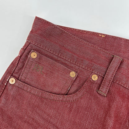 RRL ダブルアールエル ボルドー ボタンフライ HEAVY WEIGHT BULL DENIM ボトムス