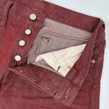RRL ダブルアールエル ボルドー ボタンフライ HEAVY WEIGHT BULL DENIM ボトムス