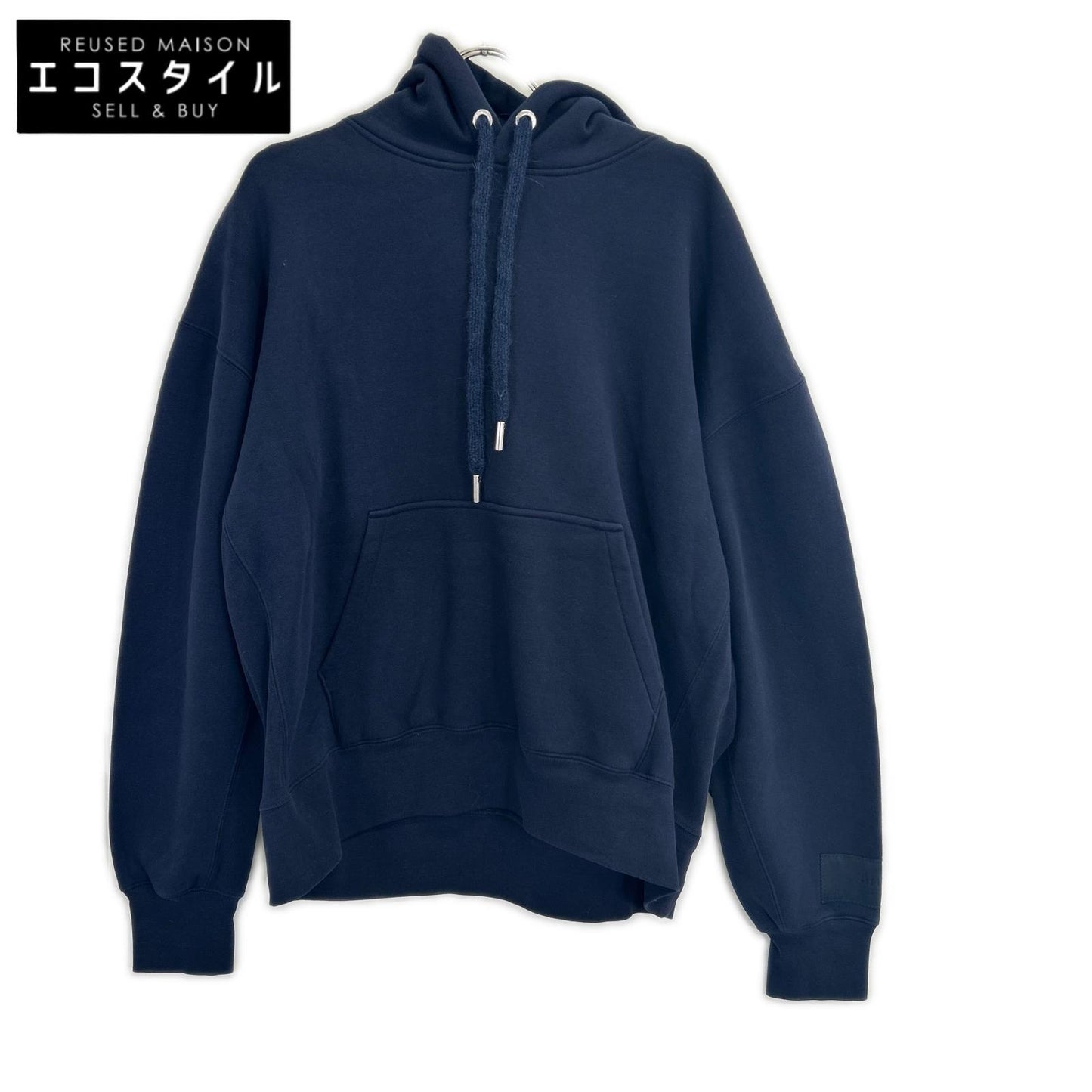 AMI Alexandre Mattiussi アミアレクサンドルマテュッシ ネイビー Ami de Coeur プルオーバー フーディ トップス