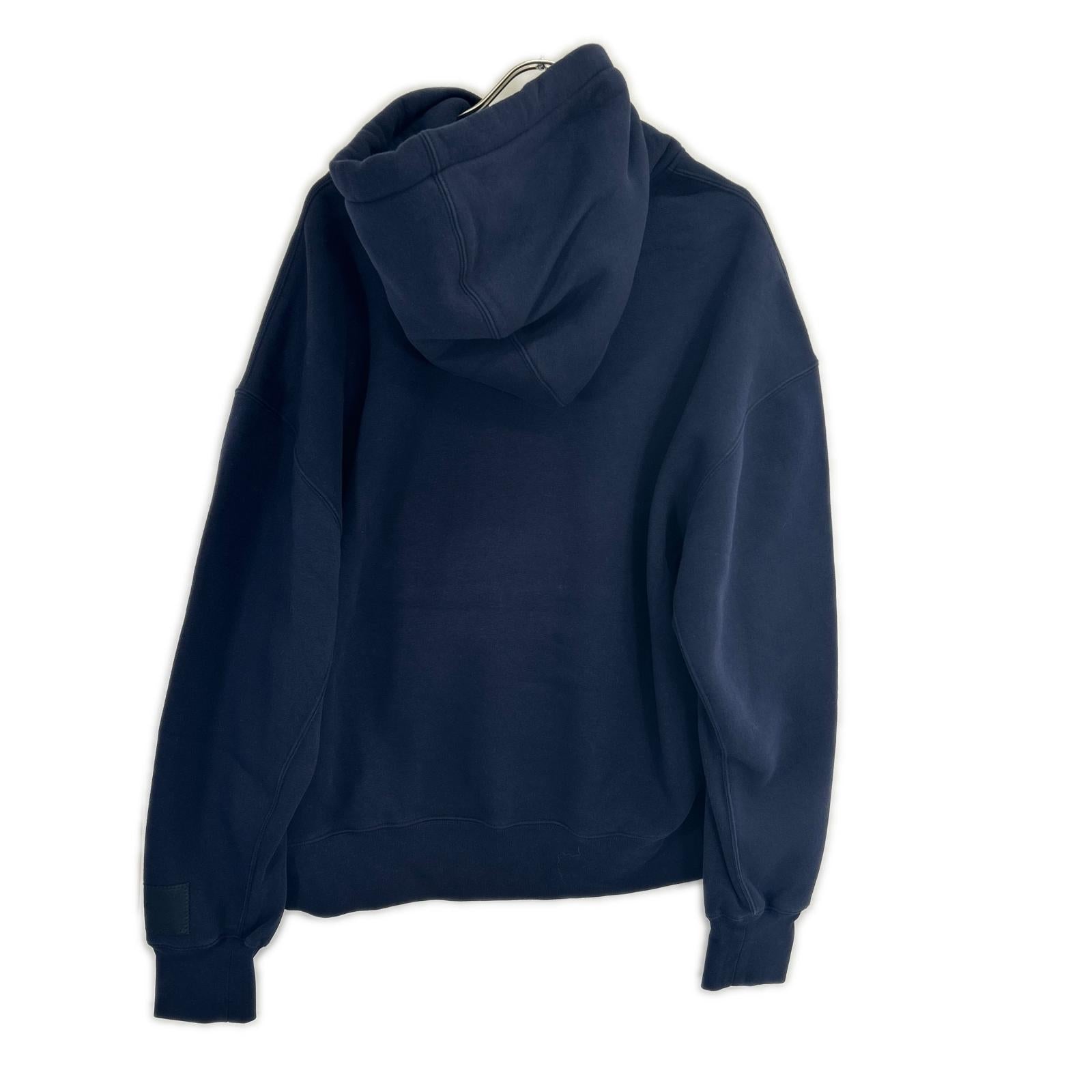 AMI Alexandre Mattiussi アミアレクサンドルマテュッシ ネイビー Ami de Coeur プルオーバー フーディ トップス