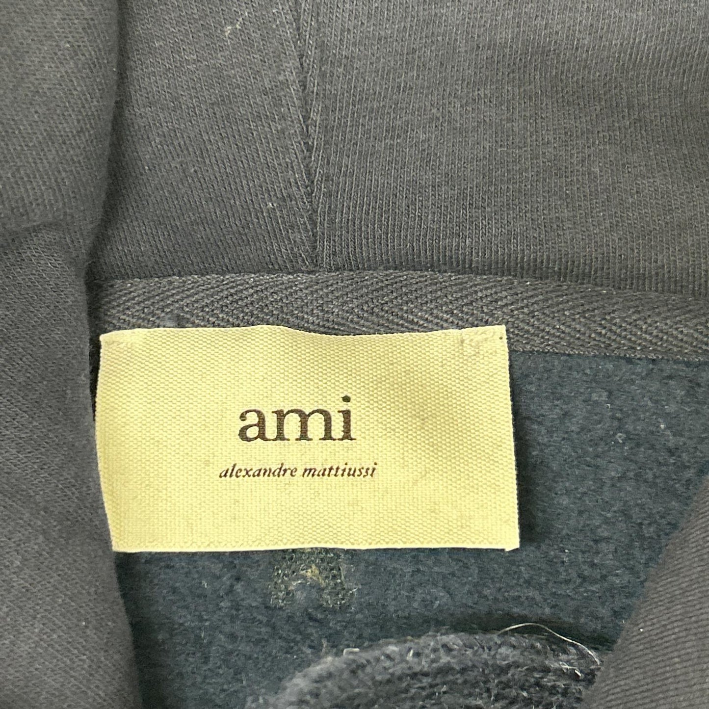 AMI Alexandre Mattiussi アミアレクサンドルマテュッシ ネイビー Ami de Coeur プルオーバー フーディ トップス