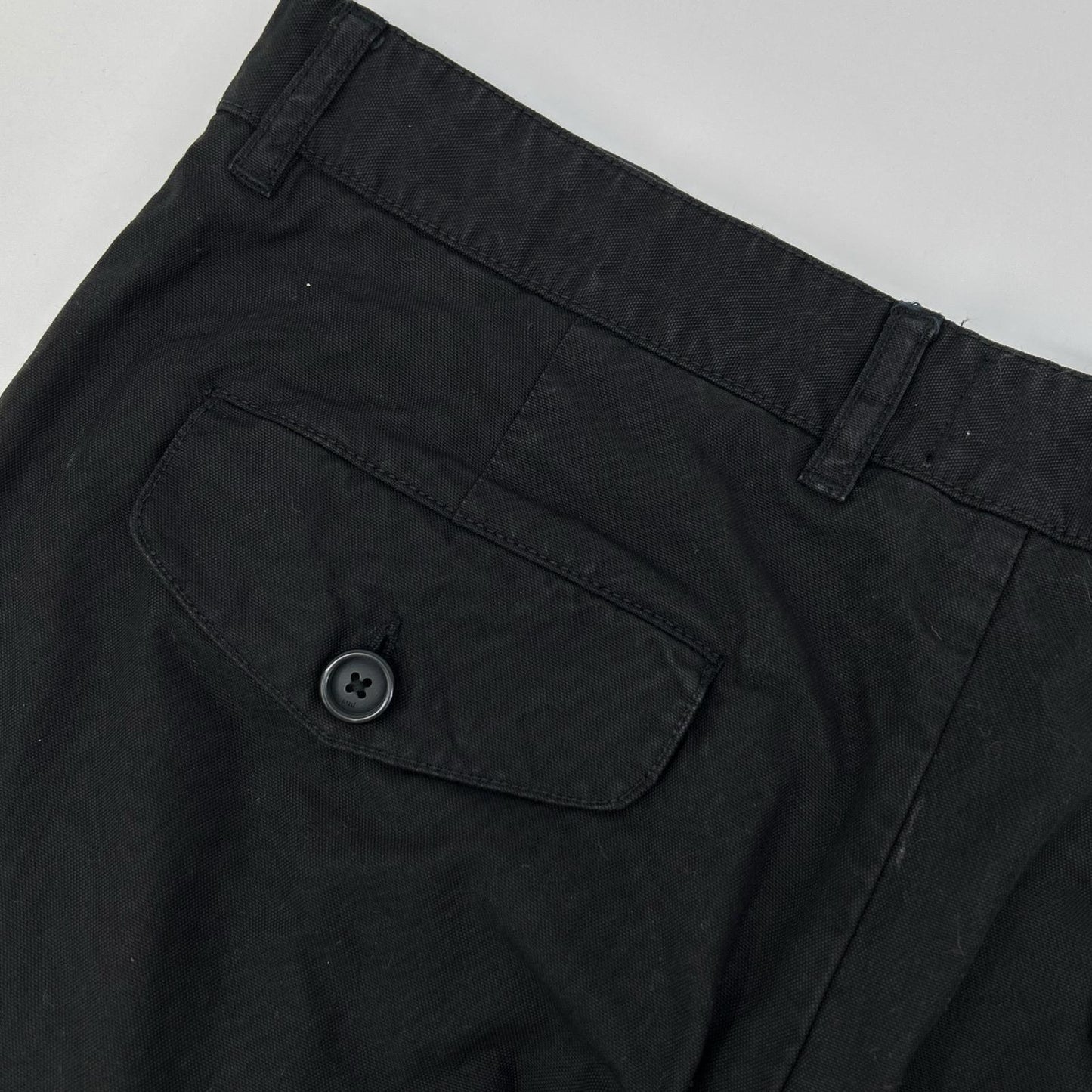 AMI Alexandre Mattiussi アミアレクサンドルマテュッシ ブラック コットン トラウザー チノパンツ ボトムス