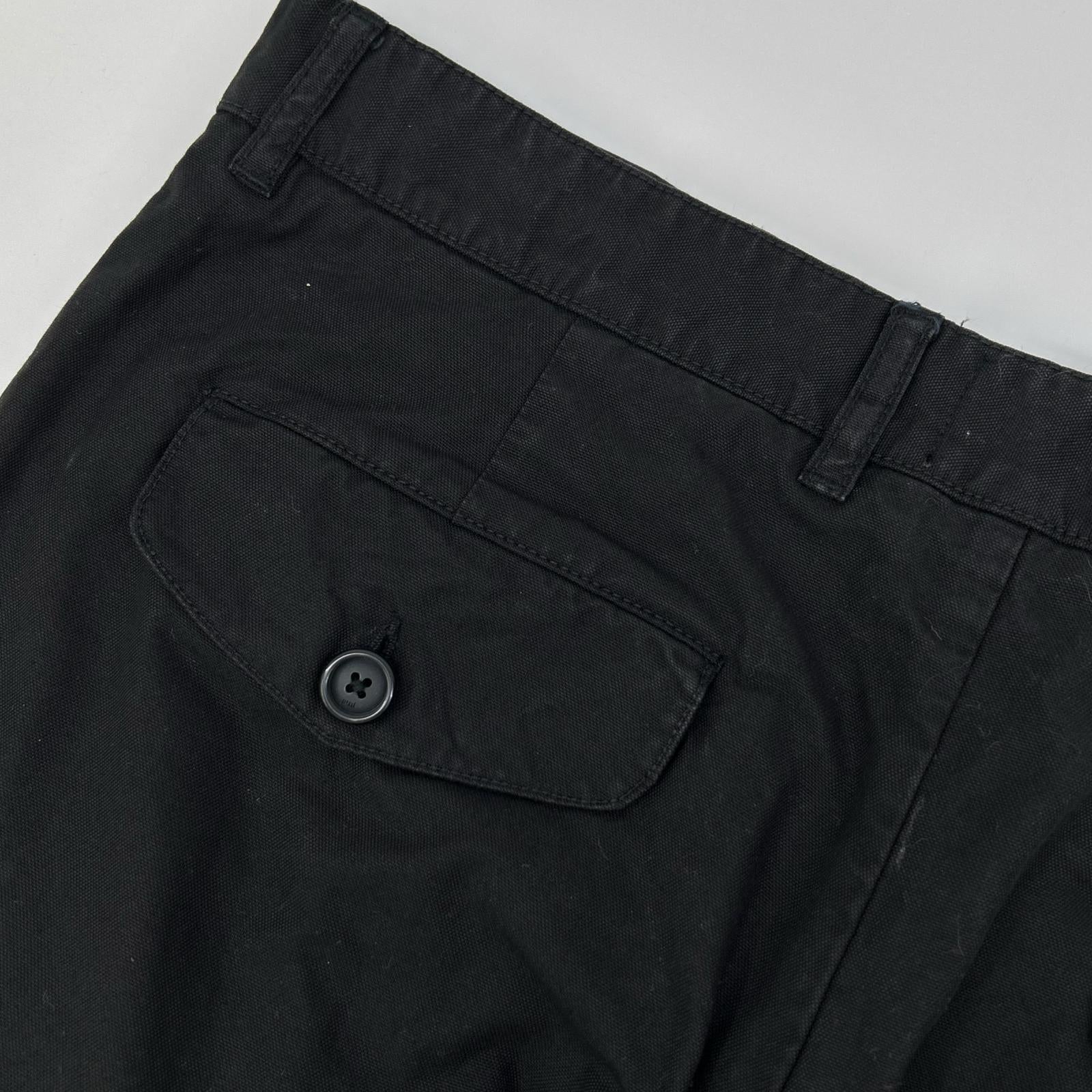 AMI Alexandre Mattiussi アミアレクサンドルマテュッシ ブラック コットン トラウザー チノパンツ ボトムス