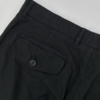 AMI Alexandre Mattiussi アミアレクサンドルマテュッシ ブラック コットン トラウザー チノパンツ ボトムス