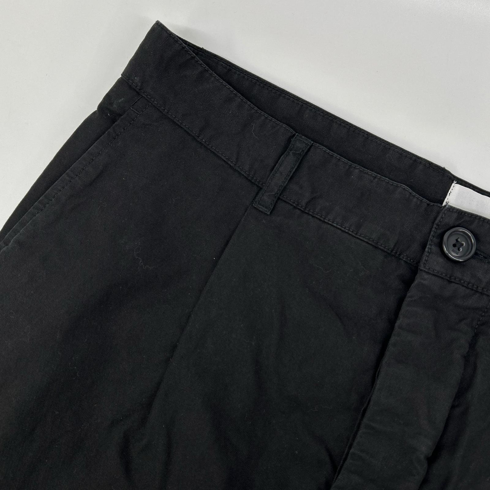 AMI Alexandre Mattiussi アミアレクサンドルマテュッシ ブラック コットン トラウザー チノパンツ ボトムス
