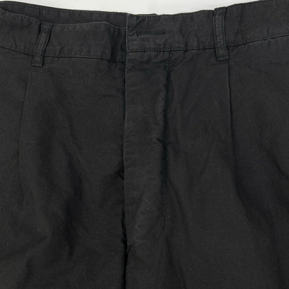 AMI Alexandre Mattiussi アミアレクサンドルマテュッシ ブラック コットン トラウザー チノパンツ ボトムス