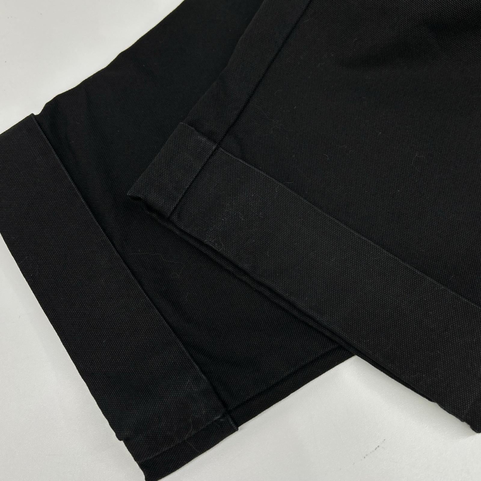 AMI Alexandre Mattiussi アミアレクサンドルマテュッシ ブラック コットン トラウザー チノパンツ ボトムス
