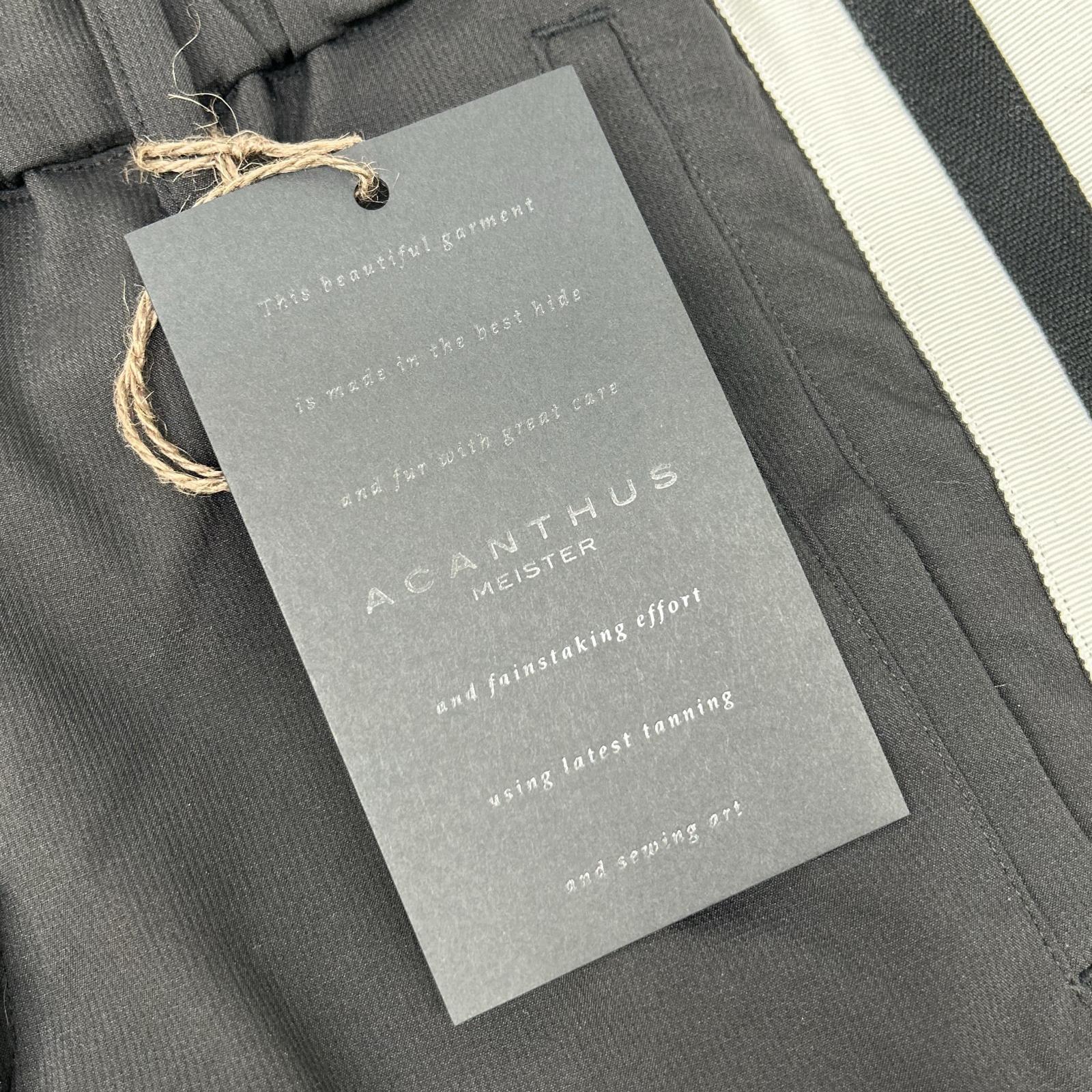 ACANTHUS アカンサス ×muta MARINE ブラック スウィート サイドライン パンツ ボトムス