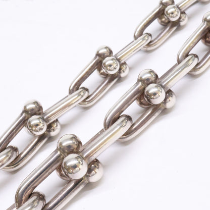 TIFFANY&Co. ティファニー Ag925ハードウェア 18inch グラジュエイテッド リンク ネックレス