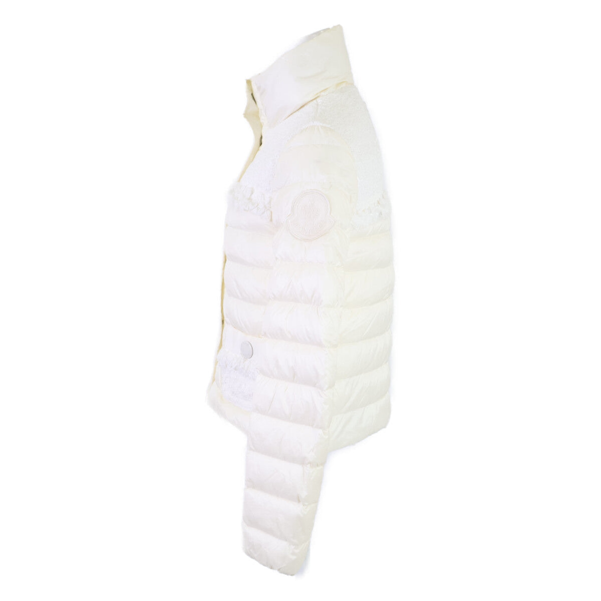 MONCLER LUNAIRE tweed-panel down jacket