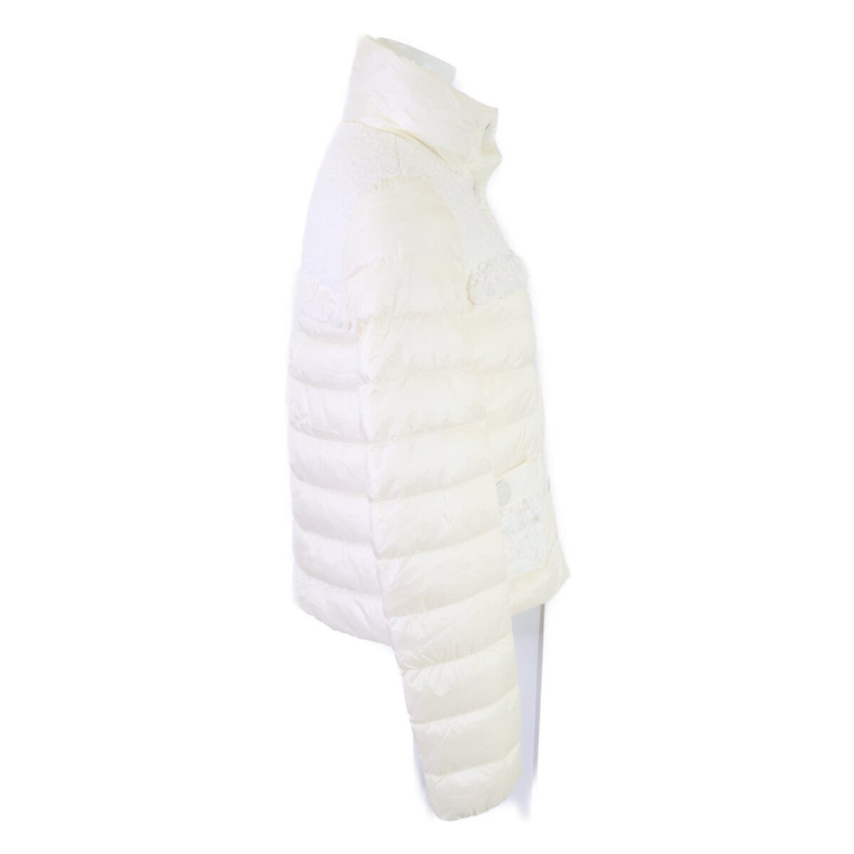 MONCLER LUNAIRE tweed-panel down jacket