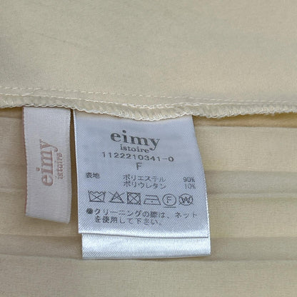 eimy istoire エイミーイストワール 1122210341-0 イエロー プリーツラッフルボリュームブラウス トップス