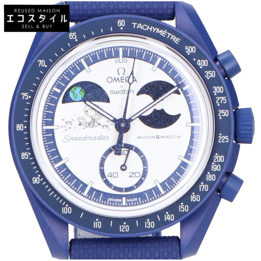 OMEGA オメガ ×SWATCH スヌーピー 新品未使用 SO33N703L MISSION TO EARTHPHASE MOONSHINE GOLD wants YOU ハンターズムーン クオーツ 腕時計