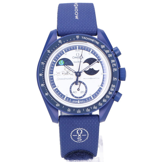 OMEGA オメガ ×SWATCH スヌーピー 新品未使用 SO33N703L MISSION TO EARTHPHASE MOONSHINE GOLD wants YOU ハンターズムーン クオーツ 腕時計