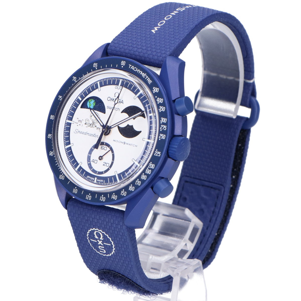 OMEGA オメガ ×SWATCH スヌーピー 新品未使用 SO33N703L MISSION TO EARTHPHASE MOONSHINE GOLD wants YOU ハンターズムーン クオーツ 腕時計