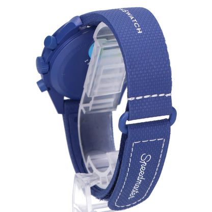 OMEGA オメガ ×SWATCH スヌーピー 新品未使用 SO33N703L MISSION TO EARTHPHASE MOONSHINE GOLD wants YOU ハンターズムーン クオーツ 腕時計