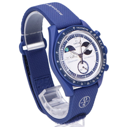 OMEGA オメガ ×SWATCH スヌーピー 新品未使用 SO33N703L MISSION TO EARTHPHASE MOONSHINE GOLD wants YOU ハンターズムーン クオーツ 腕時計
