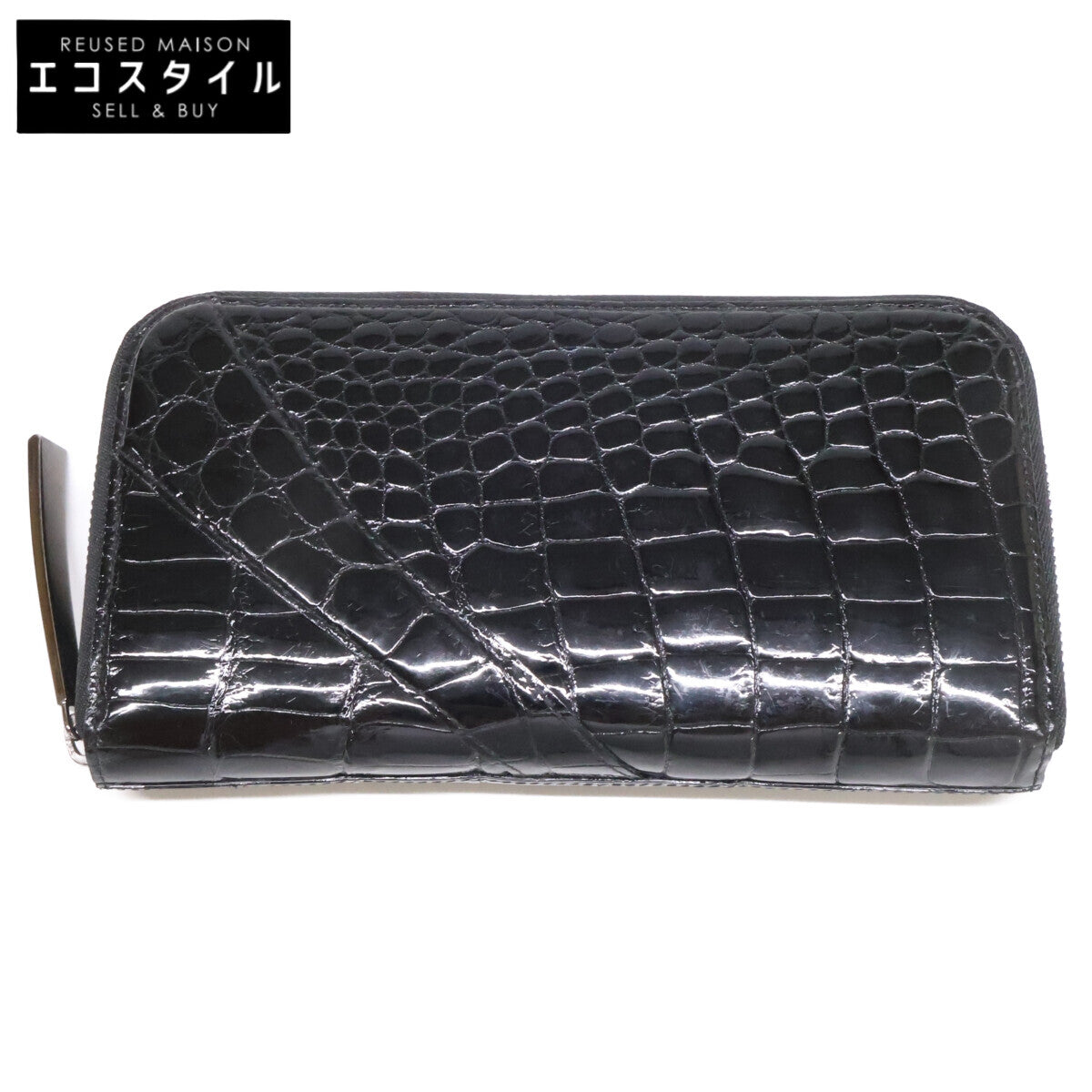 IKEDA Kohgei 池田工芸 新品同様 クロコダイル ポロサス x ゴールドパイソン ロングウォレット 長財布 長財布（小銭入れあり）