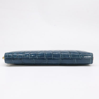 IKEDA Kohgei 池田工芸 美品 クロコダイル ポロサス x ゴールドパイソン ロングウォレット 長財布 長財布（小銭入れあり）