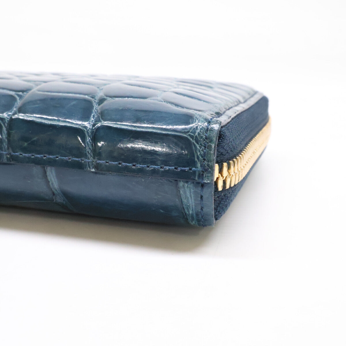 IKEDA Kohgei 池田工芸 美品 クロコダイル ポロサス x ゴールドパイソン ロングウォレット 長財布 長財布（小銭入れあり）