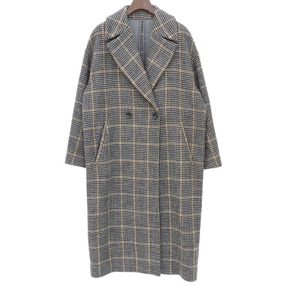 DRESSTERIOR ドレステリア チェック ロング丈 チェックコート レディース ブラウン 36 085-93085 コート