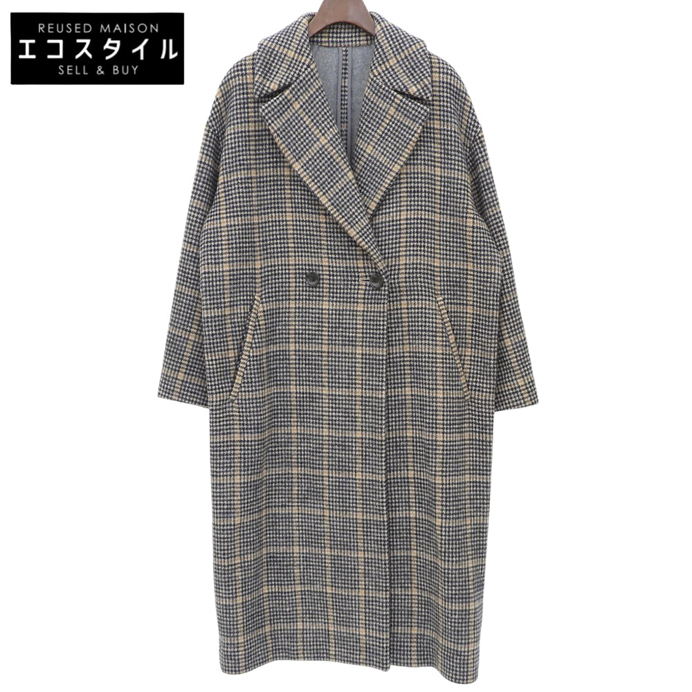 DRESSTERIOR ドレステリア チェック ロング丈 チェックコート レディース ブラウン 36 085-93085 コート