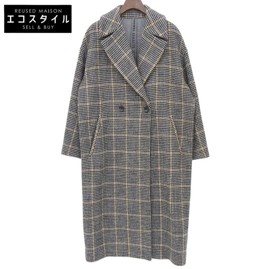 DRESSTERIOR ドレステリア チェック ロング丈 チェックコート レディース ブラウン 36 085-93085 コート